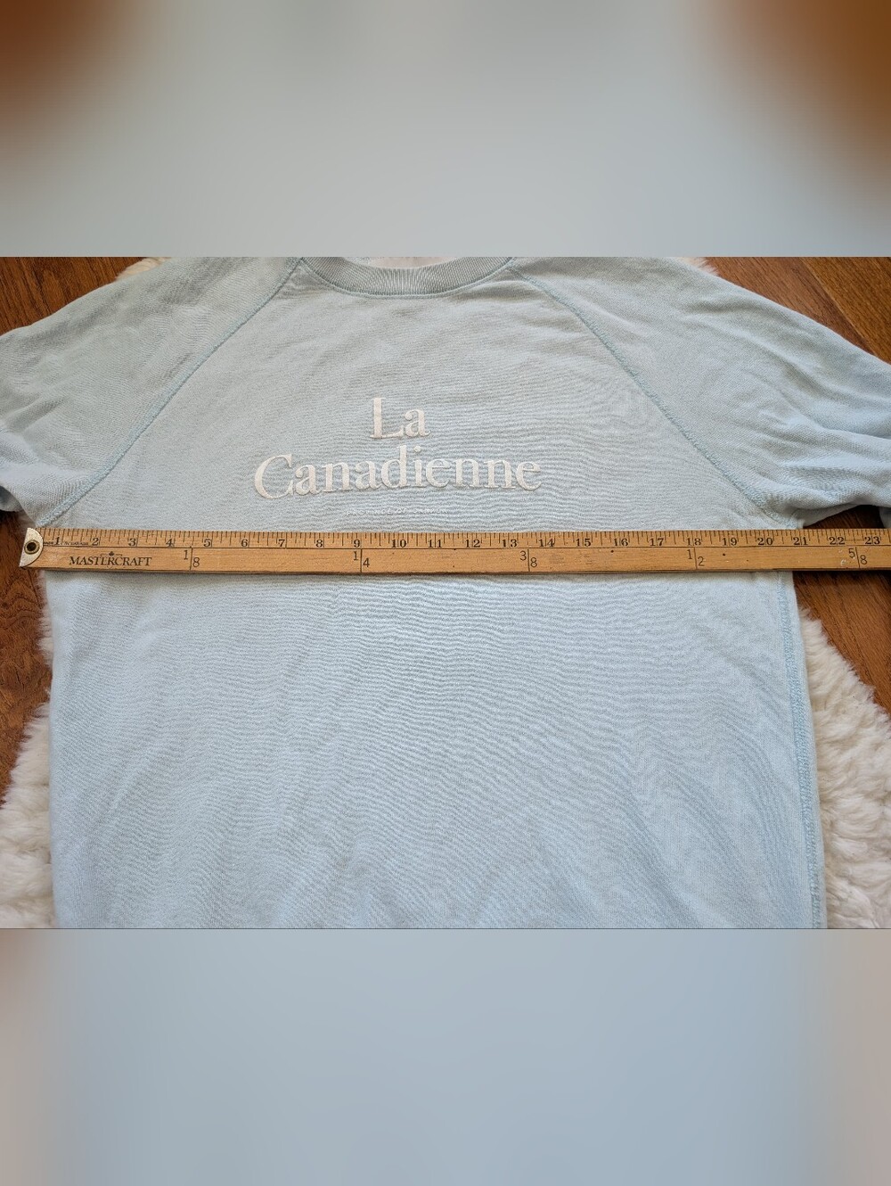 Province Of Canada La Canadienne Crew Neck Sweatshirt Small Blue - Picture 12 of 13